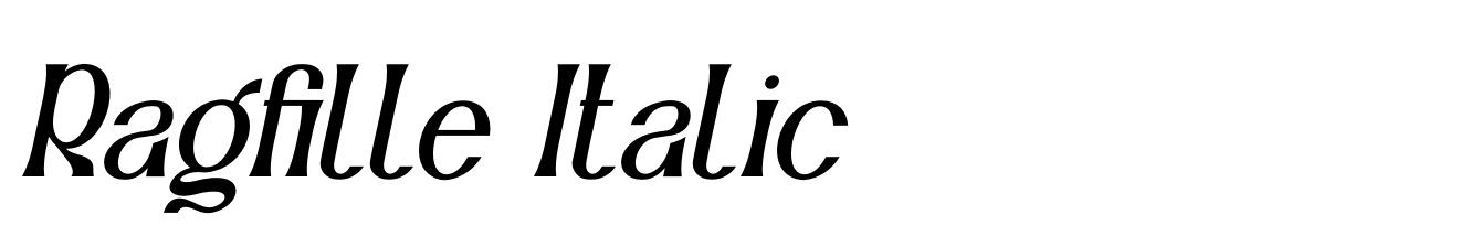 Ragfille Italic